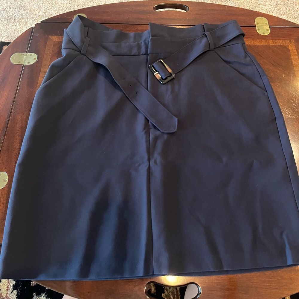 Banana Republic Navy Knee-length Skirt - Tall